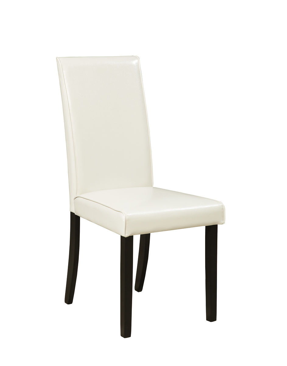 Made with select veneers and hardwood solids in a dark brown finish. Choice of ivory (-01) or brown faux leather (-02) seat cover. Beige fabric (-05), gray fabric (-06). Smaller apartment scaled tables in regular and counter heights. <h4><b>Kimonte - Dark