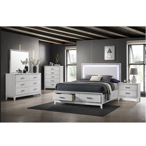 Haiden - Eastern King Bed - White