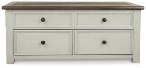 Bolanburg - White / Brown / Beige - Lift Top Cocktail Table
