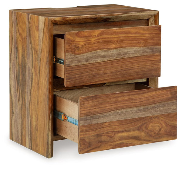  brings an organically stunning vibe to your bedroom. Strikingly simple drawers lend a hand with conquering clut