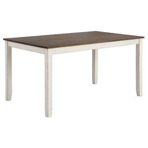  rectangular dining table also features a c