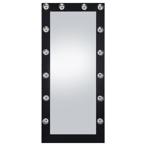 Zayan - Floor LED Lighting Black Gloss - Mirror