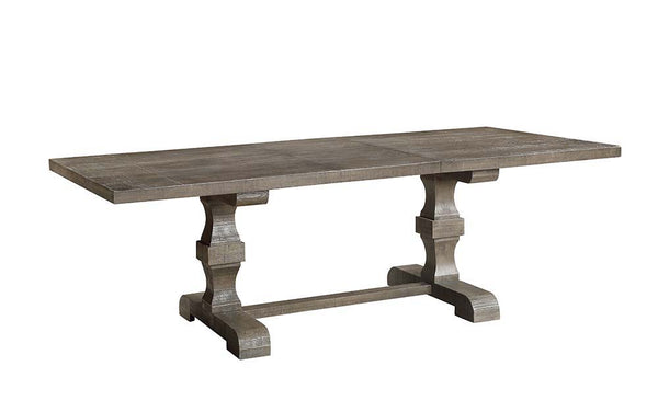 Turn your dining space into a relaxing spot that draws your family and friends together with the Landon dining table. With a well-constructed frame and trestle base, this table can make your next family dinner or brunch with close friends into an extra sp