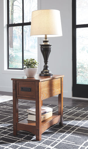  this accent table includes a deep drawer with removable tray for handy storage.<br><