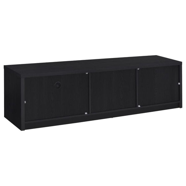 Murray - 70## 2-Door TV Stand Media Console - Black