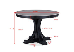  while the unique pedestal base adds a touch of architectural flair. Paired with comfortably 