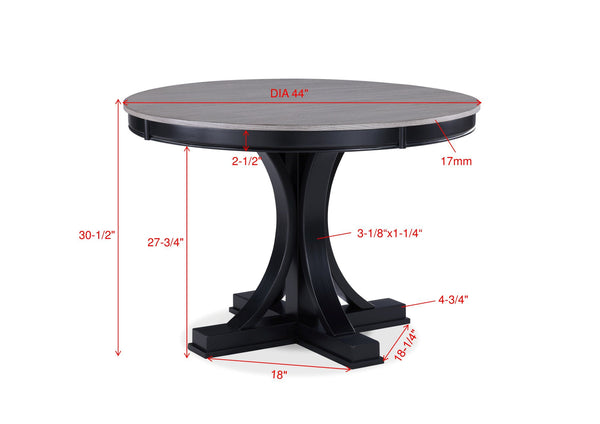  while the unique pedestal base adds a touch of architectural flair. Paired with comfortably 