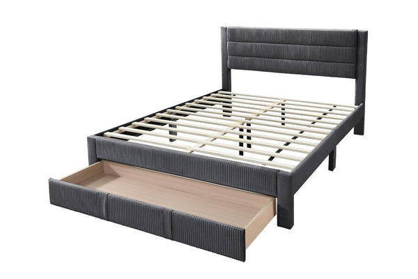 QUEEN BED W/ UNDERBED DRAWER