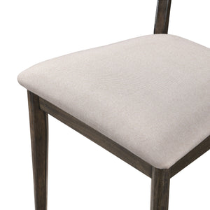 Rex - Open Back Dining Chair (Set of 2) - Brown And Beige