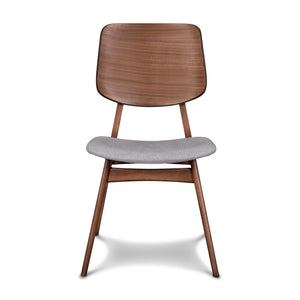 Oscar - Chair With Cushion (Set of 2) - Walnut / Dark Gray