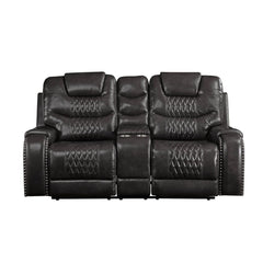 KD Back, Motion Reclining Function Tight Back & Seat Cushion (2+2) Diamond Tufted, Nail-head Trim [RA] CONSTRUCTION: Pocket Coil Cushion, Sinuous Spring Seat, Inside Frame: Metal & Wood (Hemlock/Fir, Ply), Foam (D28) CUSHION: Tight () BACKREST: Tight Cush