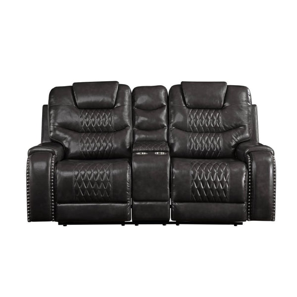 KD Back, Motion Reclining Function Tight Back & Seat Cushion (2+2) Diamond Tufted, Nail-head Trim [RA] CONSTRUCTION: Pocket Coil Cushion, Sinuous Spring Seat, Inside Frame: Metal & Wood (Hemlock/Fir, Ply), Foam (D28) CUSHION: Tight () BACKREST: Tight Cush