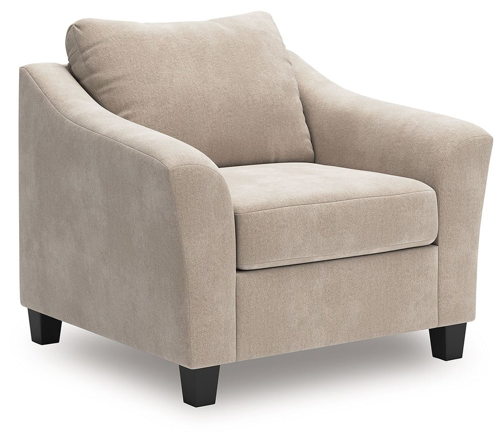 Subtle in color, big on style possibilities. This oversized chair is a transitional take on everyday comfort. Its soft-to-the-touch upholstery keeps you cozy as you lounge, and the neutral hue is a perfect canvas for adding your own fashionable flair. Tid
