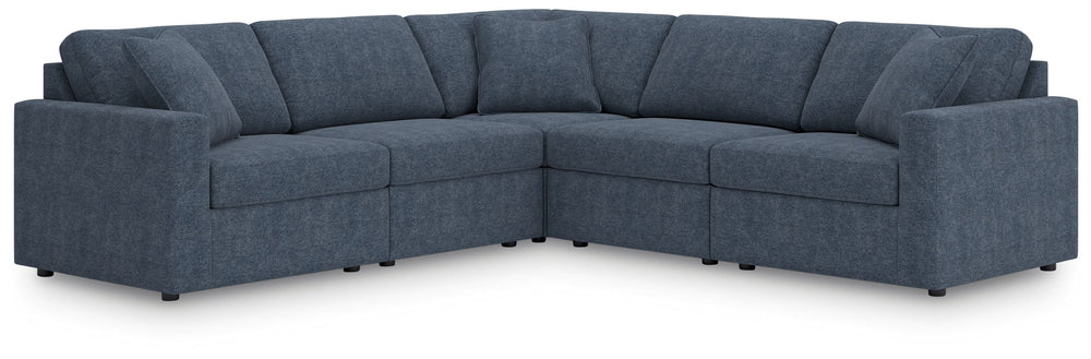 Looking cool and contemporary is great. But when it comes down to it, youâ€™re all about low-maintenance lounging. With the performance fabric on this sectional, cleaning spills is a breeze. And its customizable modular design caters to your ever-changing