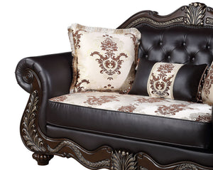 Maximus - Loveseat Backrest - Dark Brown