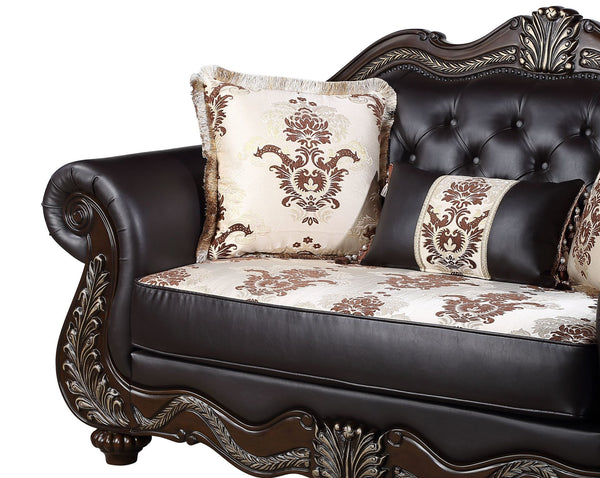 Maximus - Loveseat Backrest - Dark Brown