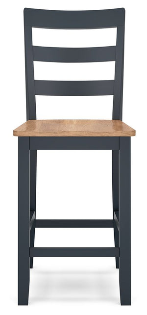 Gesthaven - Natural / Blue - Barstool (Set of 2)