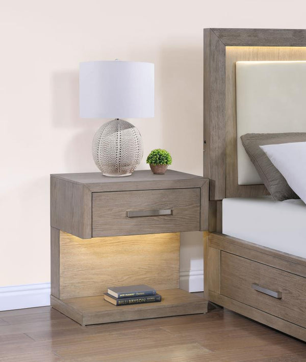  airy ambiance with the combination of its open silhouette and accent lighting. It sets an inviting ambiance for relaxation and lou