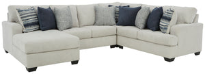 Lowder - Stone - Left Arm Facing Corner Chaise 4 Pc Sectional