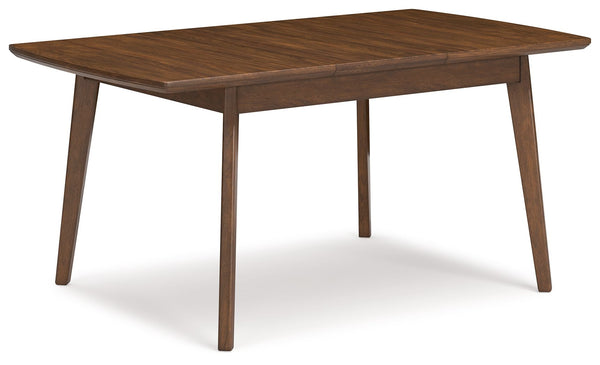  yet timeless. The table invites the eye with a sleek