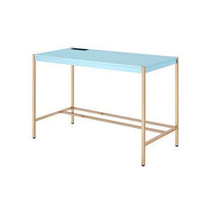 Midriaks - Writing Desk - Baby Blue & Gold Finish