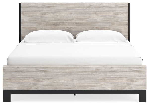 Vessalli - Gray - King Panel Bed