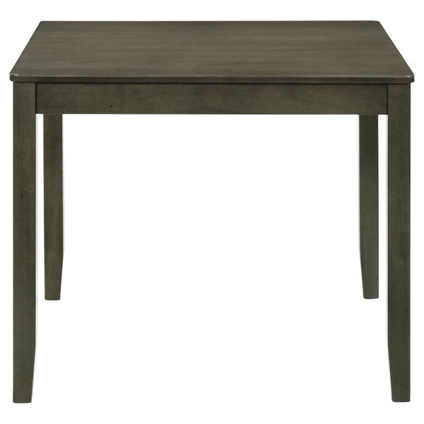 Parkwood - 5 Piece Square Dining Table Set - Charcoal