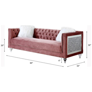 HeiberoII - Sofa - Pink Velvet