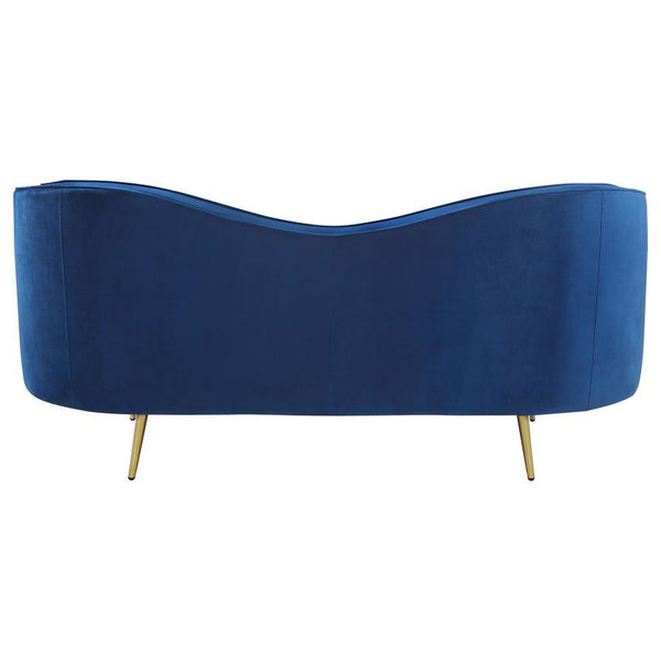 Sophia - Upholstered Channel Tufted Loveseat - Blue
