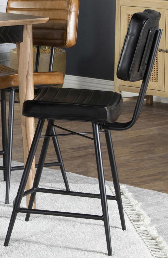  this stool offers ultimate comfort and stability. Each leather piece includes hand-dyed detai