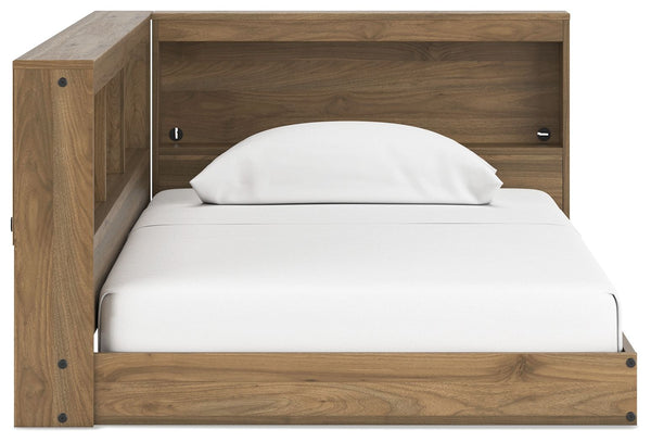 Deanlow - Honey - Twin Bookcase Storage Bed