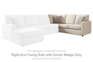 Edenfield - Linen - RAF Sofa w/Corner Wedge
