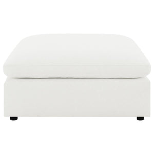 Raleigh - Boucle Upholstered Ottoman - Ivory