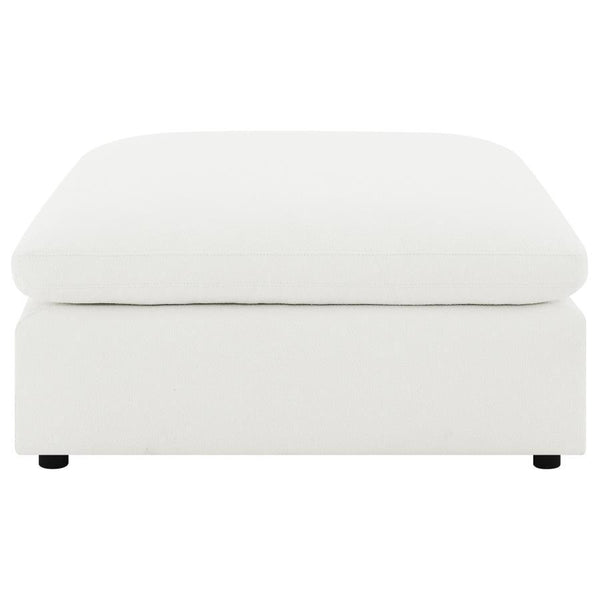Raleigh - Boucle Upholstered Ottoman - Ivory