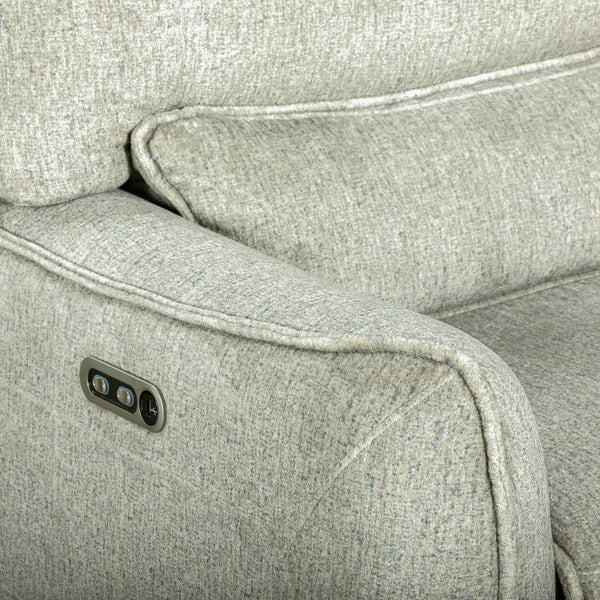 Remsen - LAF Console Loveseat With Dual Power Headrest & Footrest - Latte