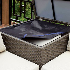 Davina Patio Sectional w/ Ottoman & Storage