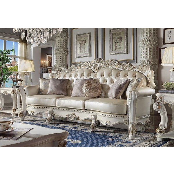  with 4 Pillows Oversized Scrolled Trim: Vintage Hand-Brush