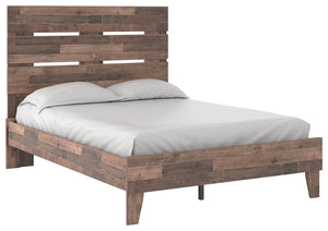 Neilsville - Full Panel Platform Bed - Multi Gray