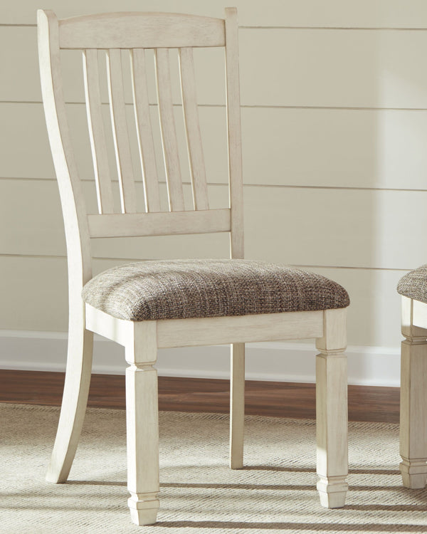  you-'ll find the Bolanburg dining room group works on so many levels. This group offers twice the character and twice the appeal. An extension leaf makes it easy to comfortably add mor