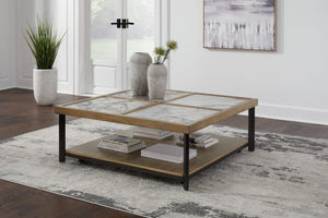  this coffee table boasts premium materials that ensure both durability and elegance. The tabletop-'s sintered stone tile not only creates a visually appealing look but also enhances the table-'s robustness. Cas