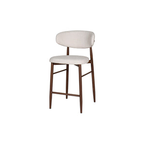 The Royce Counter Chair set offers a stylish and practical seating solution with a distinct mid-century modern flair. Each set includes two counter height chairs featuring a gracefully curved back and sleek, low-profile design that adds a refined touch to