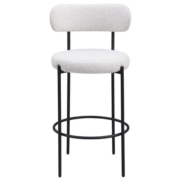 Viola - Boucle Upholstered Bar Chair (Set of 2) - Cream