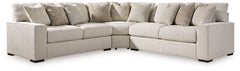Reminiscent of a fine, subtly patterned herringbone jacket, this casually elegant sectional offers contemporary style in spades. A distinctive curved shape provides plenty of leg room, while soft feather-blend cushions maximize relaxation. Why skimp on co