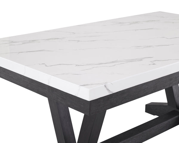 Vance - 6 Piece Dining Room Set - White / Gray