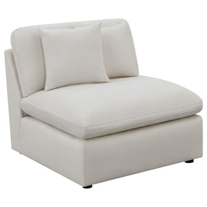 Hobson 6-piece Upholstered Modular Sectional Sofa Ivory