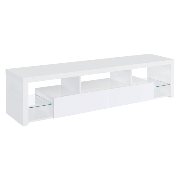 Jude 3-piece 71-inch TV Entertainment Center White High Gloss