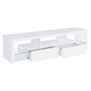 Jude 3-piece 71-inch TV Entertainment Center White High Gloss