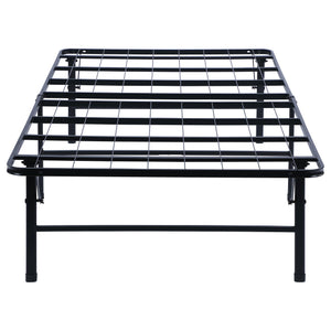 Mabel Metal Twin Mattress Support Platform Bed Black