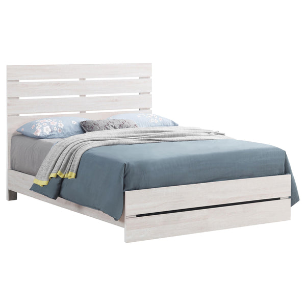 Brantford Wood Queen Panel Bed Coastal White