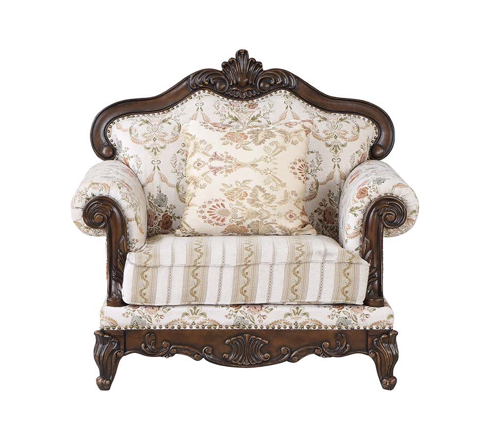 Victorian antique design without the musty moth odor, this design offers unparalleled evocative refinement. The beautiful Nyla sofa is great for creating an inviting classic home. wooden carvings decorate the crown and apron. The rolled arms add more of t